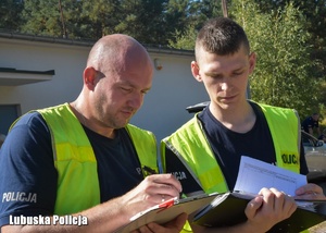 Policjanci podczas konkursu