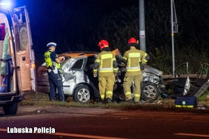 miejsce wypadku drogowego