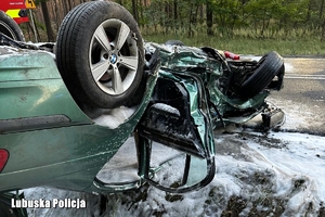 miejsce wypadku drogowego