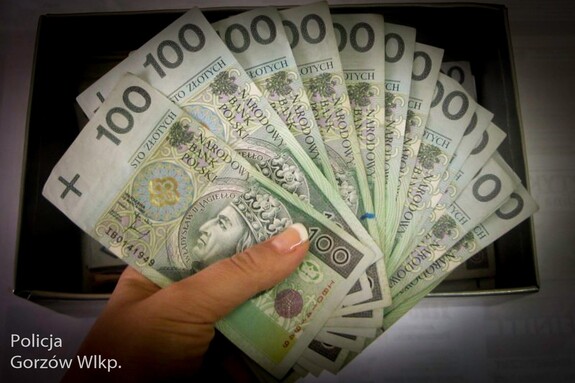 pieniądze trzymane w dłoni