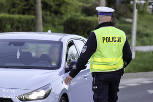 Policyjne badanie trzeźwości kierowcy
