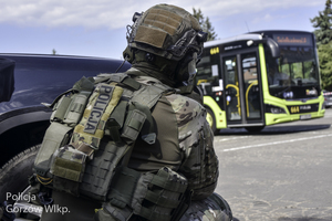 policjanci podczas ćwiczeń na gorzowskiej akademii