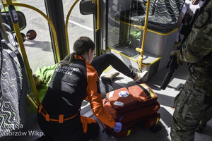 policjanci podczas ćwiczeń na gorzowskiej akademii