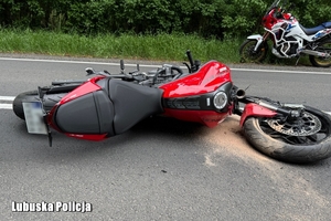 miejsce wypadku motocykla z quadem