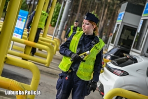 Policjant podczas służby