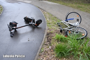leżąca hulajnoga i rower