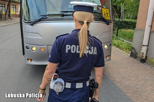 policyjna kontrola autokaru i jego kierowcy
