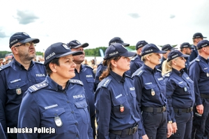 Policjanci w trakcie inauguracji