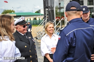 Policjanci w trakcie inauguracji