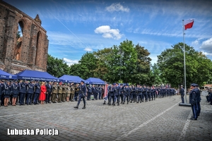 przemarsz policjantów