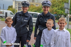 policjantki z dziećmi