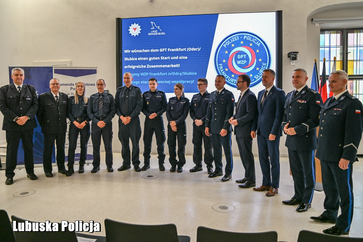 Bezpieczeństwo bez granic - policjanci z Polski i Niemiec we wspólnym zespole po obu stronach Odry