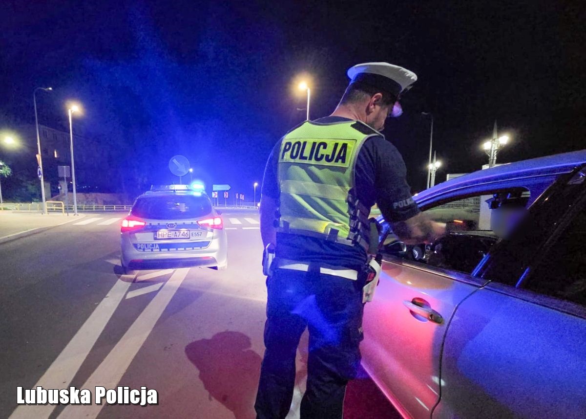 (NIE)TRZEŹWY WIECZÓR – lubuscy policjanci zatrzymali 16 kierowców pod działaniem alkoholu