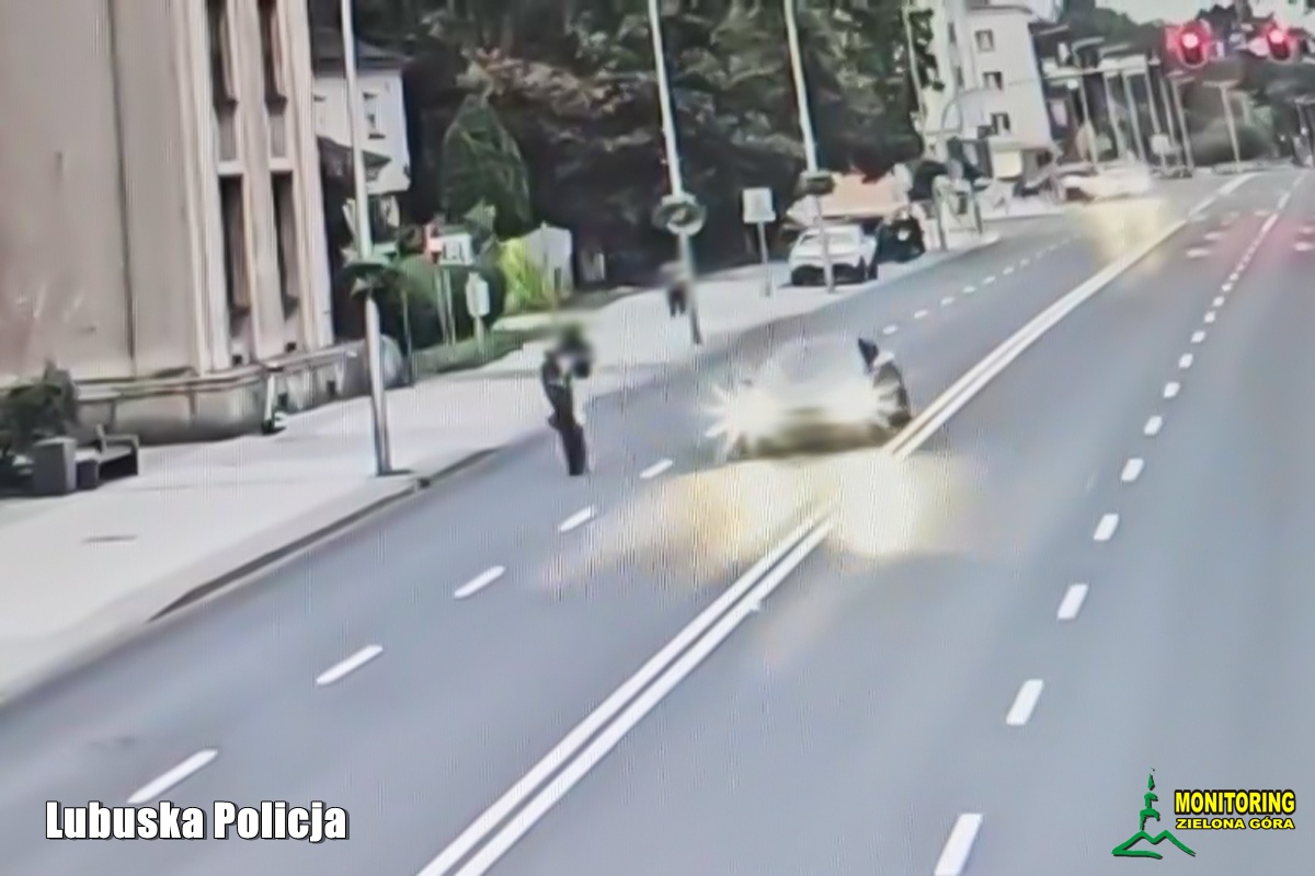 Niebezpieczna jazda motocyklisty zakończona przez policjantów