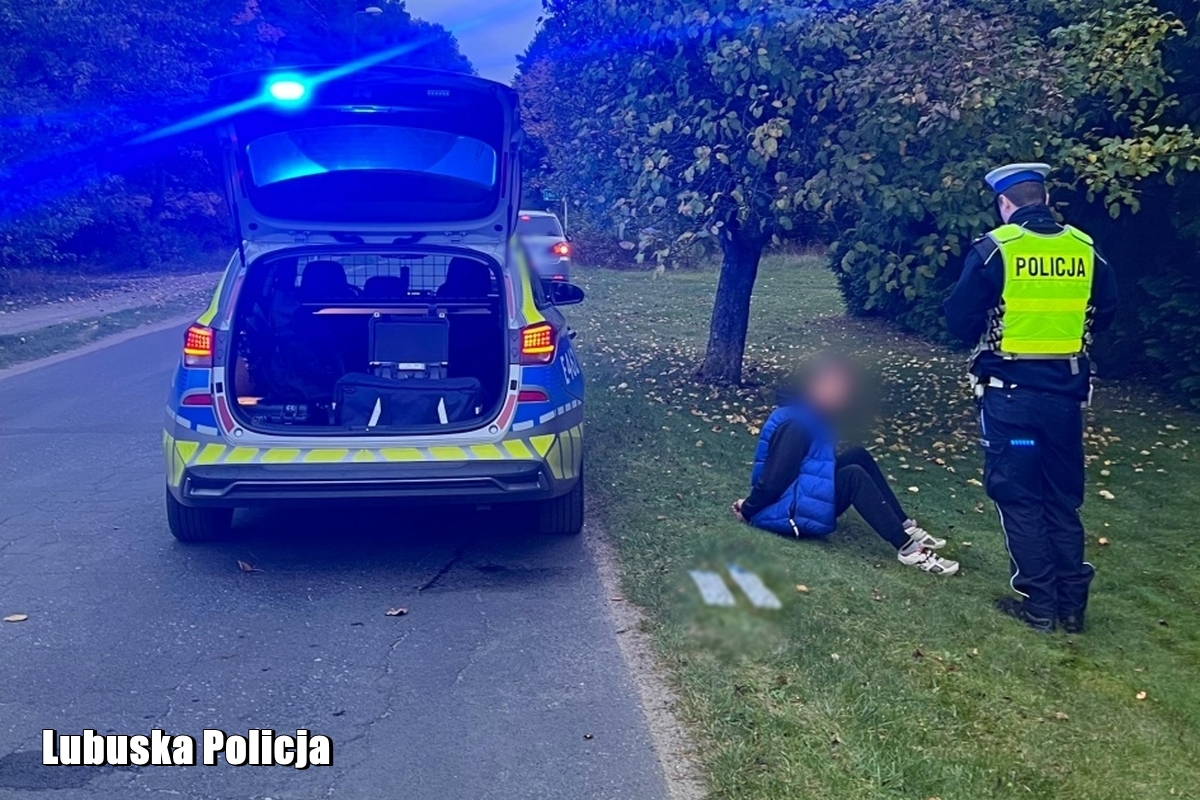 Zatrzymanie pijanego kierowcy po pościgu w Strzelcach Krajeńskich